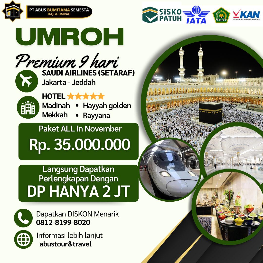 Umrah VIP 9 Hari